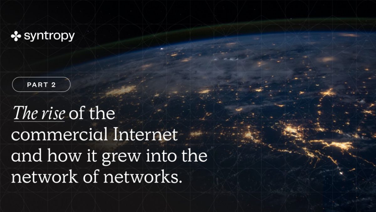 Explain the rise of the commercial Internet in the US