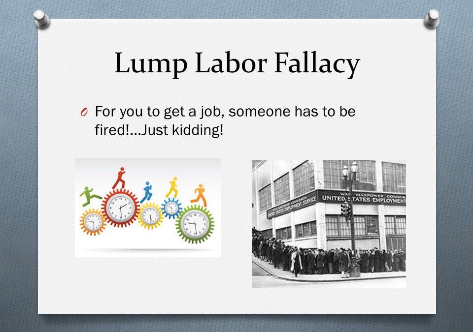 Define the Lump of Labor Fallacy and explain