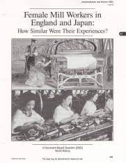 Textile Workers in England and Japan: How similar were their experiences?