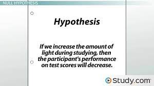 How would you develop hypothesis statements