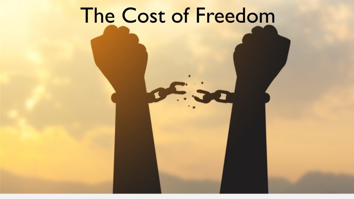 Authors elucidation on the cost of freedom