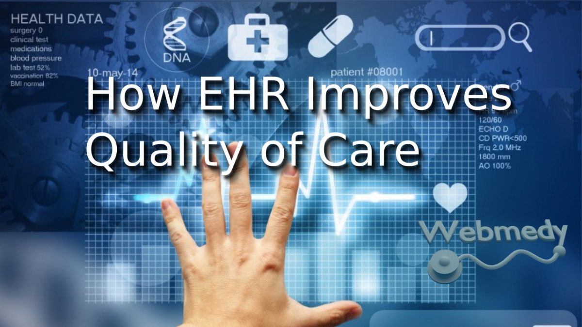How can an EHR positively impact the quality of nursing care?