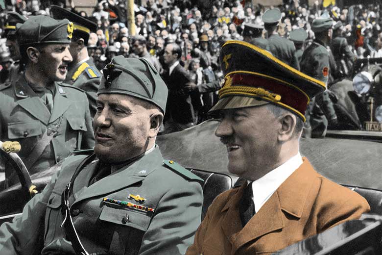 Why did Mussolini form an alliance with Hitler?