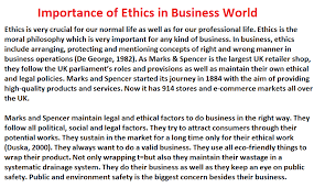 Review on the importance of ethics and morals in a non-profit