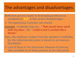 Disadvantages Of Reflective Teaching