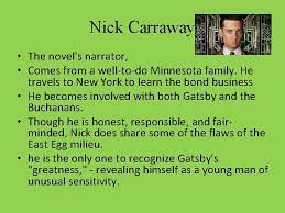 Nick Character in the great Gatsby