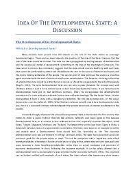 State formation and developmental path