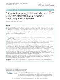 Deciding Who Receives the Swine Flu Vaccine
